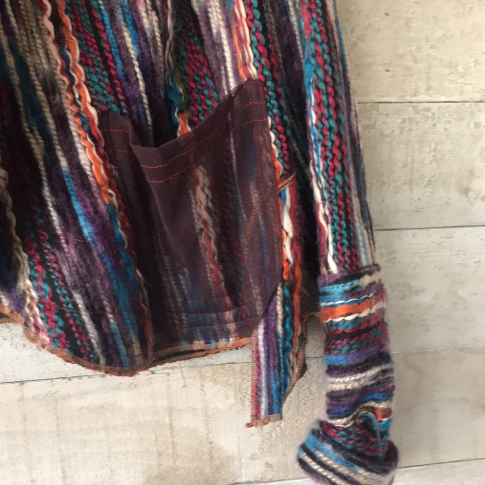 Joyce Seppala Designs wool multicolour cardigan - Picture 4 of 14